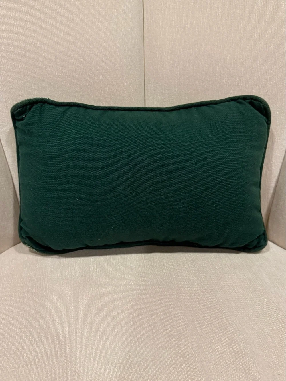 Needlepoint Style Tapestry Accent Pillow “Behind Every Great Woman Is Herself”